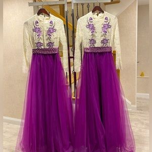 Tulle purple dress for women